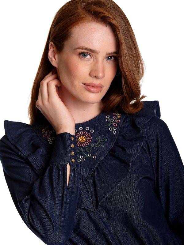 Nastrovje Potsdam Vive Maria Nevada Denim Damen A-Linien-Kleid blau Letzte 3 Tage