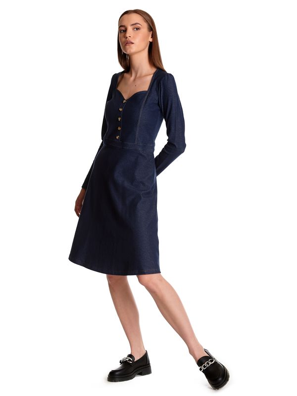 Nastrovje Potsdam Vive Maria Nevada Girl Denim Damen A-Linien-Kleid blau JETZT KAUFEN