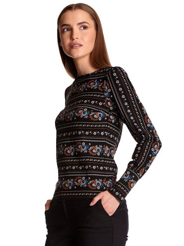 Nastrovje Potsdam Vive Maria Poetry Girl Damen Langarmshirt schwarz allover Neueste Stile