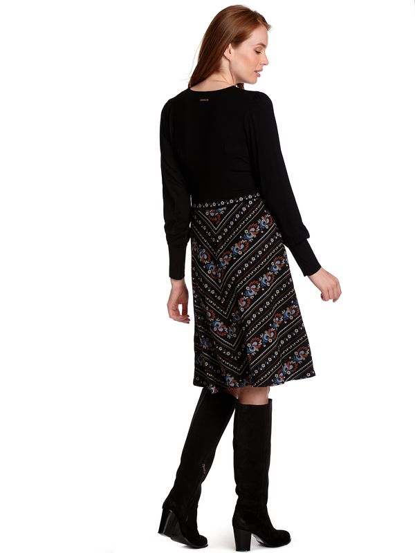 Nastrovje Potsdam Vive Maria Poetry Girl Damen A-Linien-Kleid schwarz allover Letzter Tag