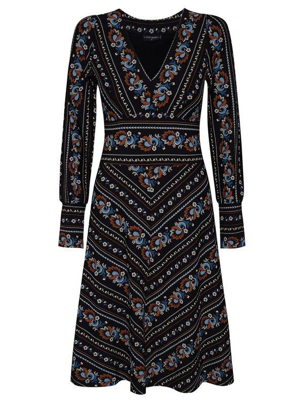 Nastrovje Potsdam Vive Maria Poetry Flower Damen A-Linien-Kleid schwarz allover Zeitbegrenzte Promotion