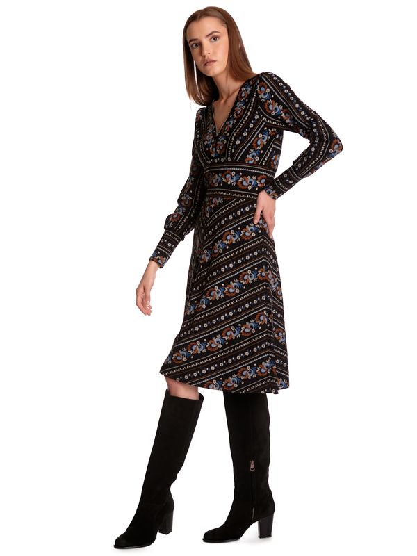 Nastrovje Potsdam Vive Maria Poetry Flower Damen A-Linien-Kleid schwarz allover Zeitbegrenzte Promotion