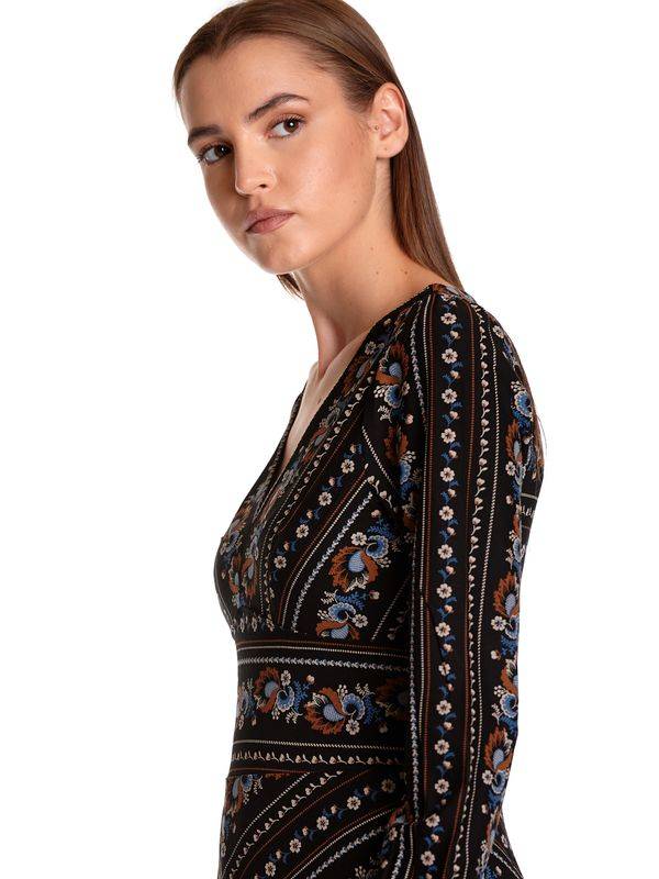 Nastrovje Potsdam Vive Maria Poetry Flower Damen A-Linien-Kleid schwarz allover Zeitbegrenzte Promotion
