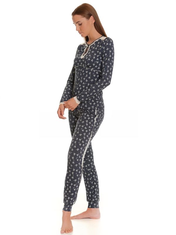 Nastrovje Potsdam Vive Maria Blooming Stars Damen Pyjama blau allover Im Verkauf