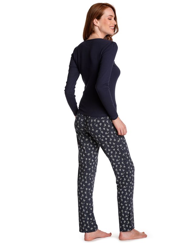 Nastrovje Potsdam Vive Maria Blooming Night Damen Pyjama blau allover zollfrei