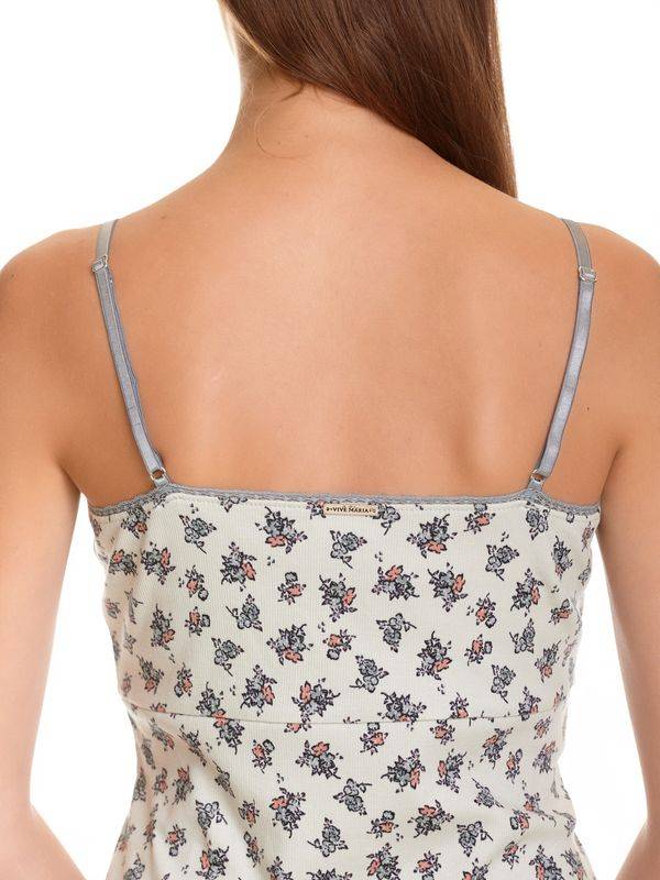 Nastrovje Potsdam Vive Maria Sugar Boudoir Damen Wäscheset: Top mit Slip hellgrau allover 50% Rabatt für begrenzte Zeit