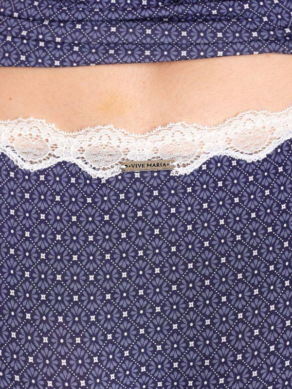 Nastrovje Potsdam Vive Maria Cosy Hanoi Damen Wäscheset: Top mit Panty blau allover Outlet