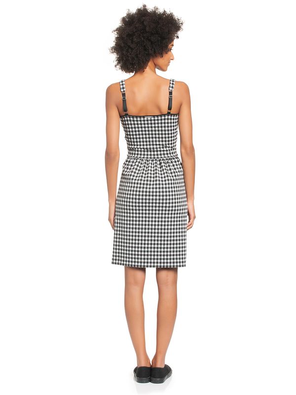 Nastrovje Potsdam Vive Maria Vichy Summer Damen Trägerkleid schwarz/creme Fabrikpreis