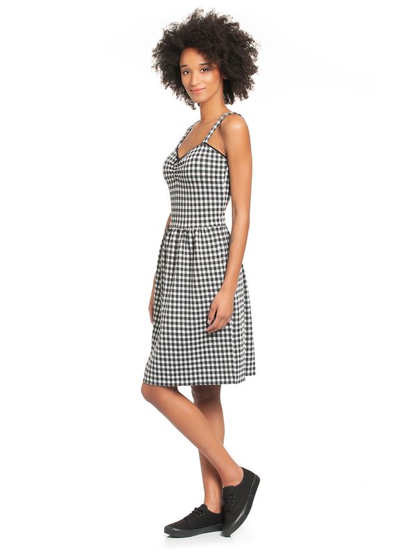 Nastrovje Potsdam Vive Maria Vichy Summer Damen Trägerkleid schwarz/creme Fabrikpreis