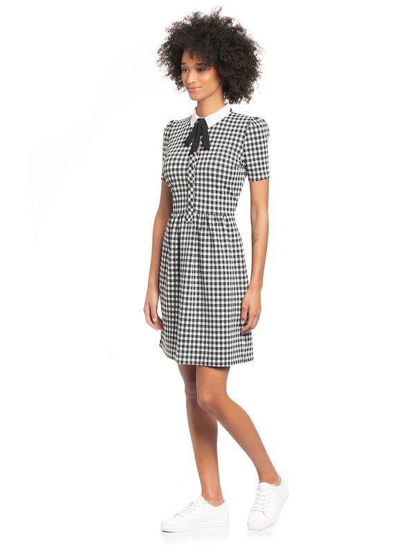 Nastrovje Potsdam Vive Maria Sweet Vichy Damen Blusenkleid schwarz/creme Sonderangebot