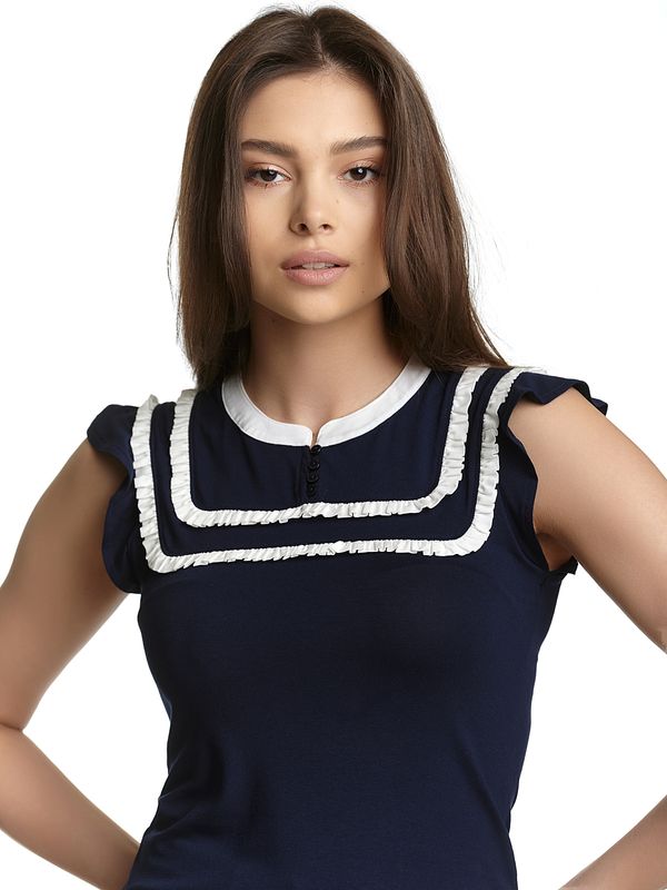 Nastrovje Potsdam Vive Maria Mer Ahoy Damen Schlupfbluse blau Begrenztes Angebot