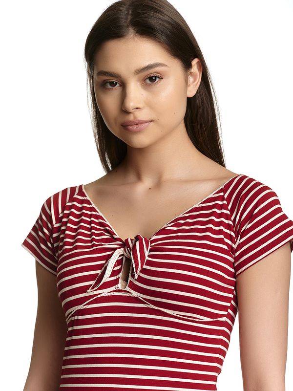 Nastrovje Potsdam Vive Maria My Capri Damen T-Shirt rot allover Preisnachlass
