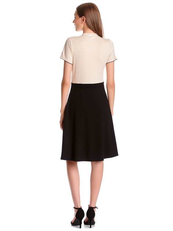 Nastrovje Potsdam Vive Maria Cappucine Day Damen A-Linien-Kleid creme/schwarz Kostenlose Rückgabe