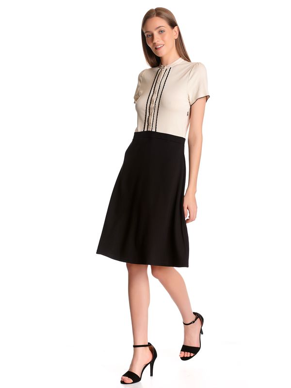 Nastrovje Potsdam Vive Maria Cappucine Day Damen A-Linien-Kleid creme/schwarz Kostenlose Rückgabe