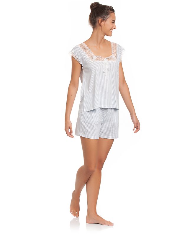 Nastrovje Potsdam Vive Maria Penelope Summer Damen Pyjama blau allover Bis zu 60% Rabatt