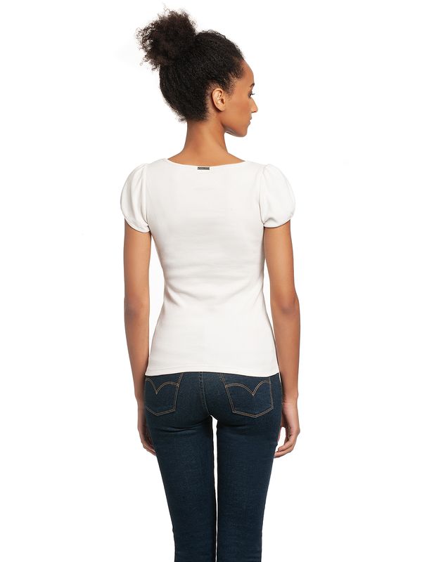 Nastrovje Potsdam Vive Maria Princess Rib Damen T-Shirt creme Sonderangebot der Fabrik