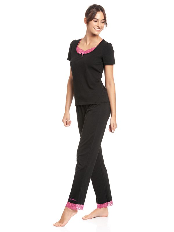 Nastrovje Potsdam Vive Maria Sugar Night Damen Pyjama schwarz 50% Rabatt mit kostenlosem Versand