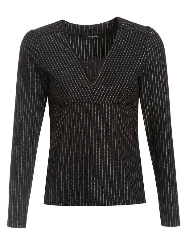 Nastrovje Potsdam Vive Maria Glamour Dandy Damen Langarmshirt schwarz Im Verkauf