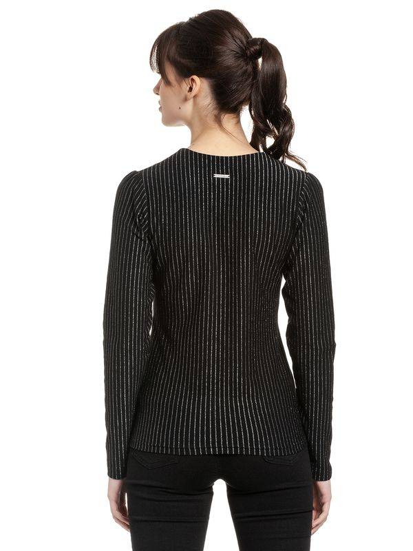 Nastrovje Potsdam Vive Maria Glamour Dandy Damen Langarmshirt schwarz Im Verkauf