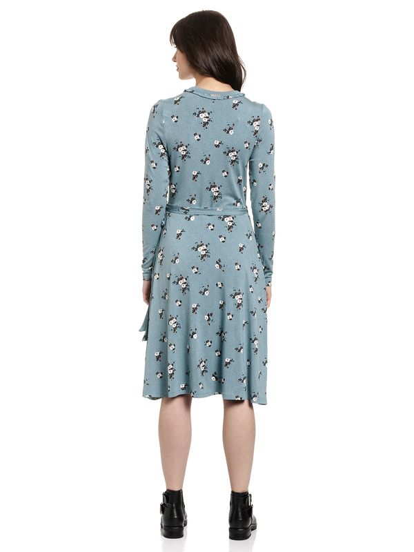 Nastrovje Potsdam Vive Maria Waiting For You Damen Wickelkleid blau allover Fabrikverkauf