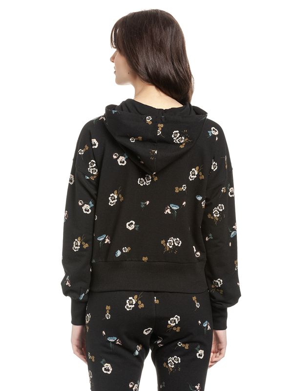 Nastrovje Potsdam Vive Maria Floral Sport Damen Kapuzenpullover schwarz allover Kostenloser Versand