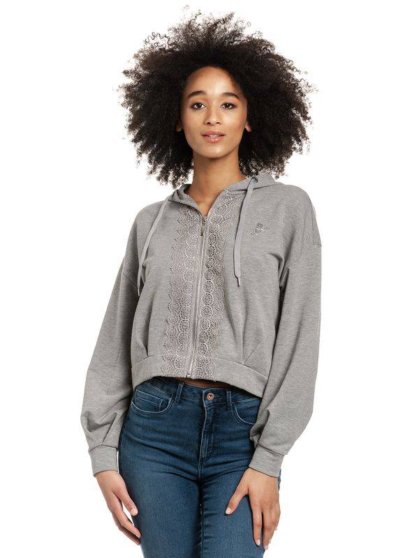 Nastrovje Potsdam Vive Maria Cosy Grey Damen Kapuzensweatjacke grau meliert Fabrikpreis