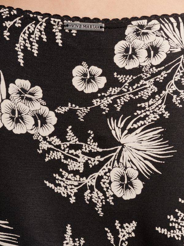 Nastrovje Potsdam Vive Maria Tropical Hawaii Damen T-Shirt schwarz allover Rabatt