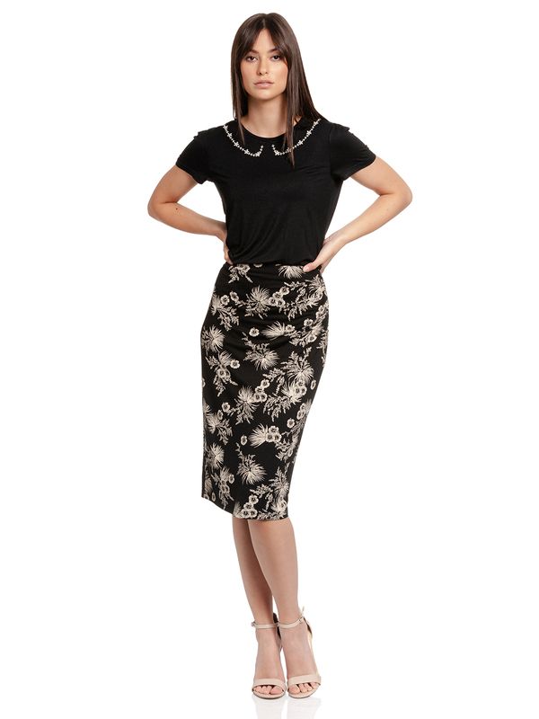 Nastrovje Potsdam Vive Maria Tropical Hawaii Damen Bleistiftrock schwarz allover Günstig kaufen