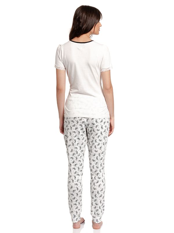 Nastrovje Potsdam Vive Maria Nostalgie Ripp Damen Pyjama creme/allover Online Shopping