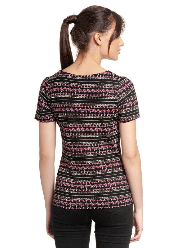 Nastrovje Potsdam Vive Maria Midsummer Damen T-Shirt schwarz allover Preisnachlass
