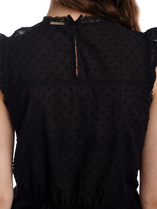 Nastrovje Potsdam Vive Maria Boho Black Lace Damen Spitzentop schwarz Weihnachtsangebot
