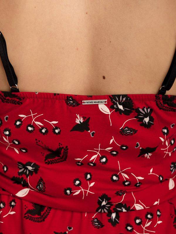 Nastrovje Potsdam Vive Maria Red Summer Damen Trägerkleid rot allover Heißer Verkauf