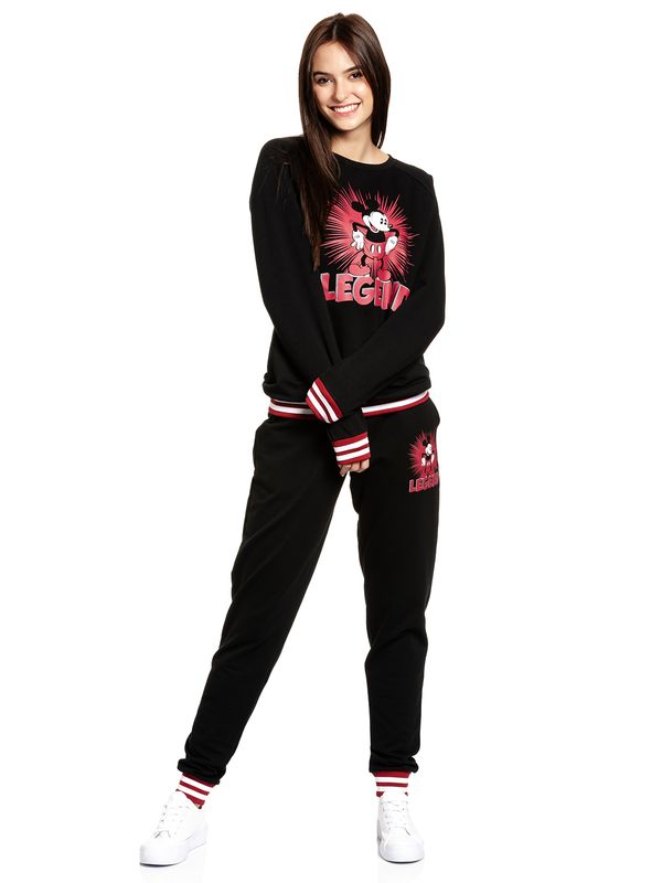 Nastrovje Potsdam Mickey & Minnie Mouse Legend Sweat Damen Homewearpants schwarz Neuheiten