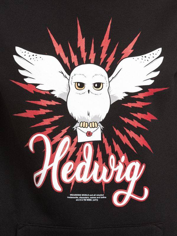 Nastrovje Potsdam Harry Potter Hedwig Arrows Damen Schalkragenpullover schwarz/rot Saisonale Angebote