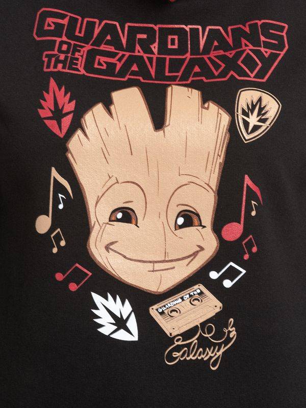 Nastrovje Potsdam Guardians of the Galaxy Music Damen Schalkragenpullover schwarz/rot Tägliche Deals