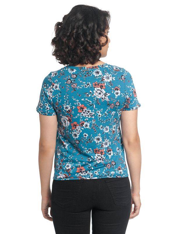 Nastrovje Potsdam Vive Maria Flower Day Damen T-Shirt azur allover Bis zu 50% Rabatt