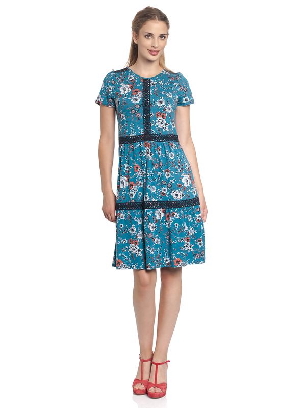Nastrovje Potsdam Vive Maria Flower Damen Jerseykleid azur allover Bis zu 60% Rabatt