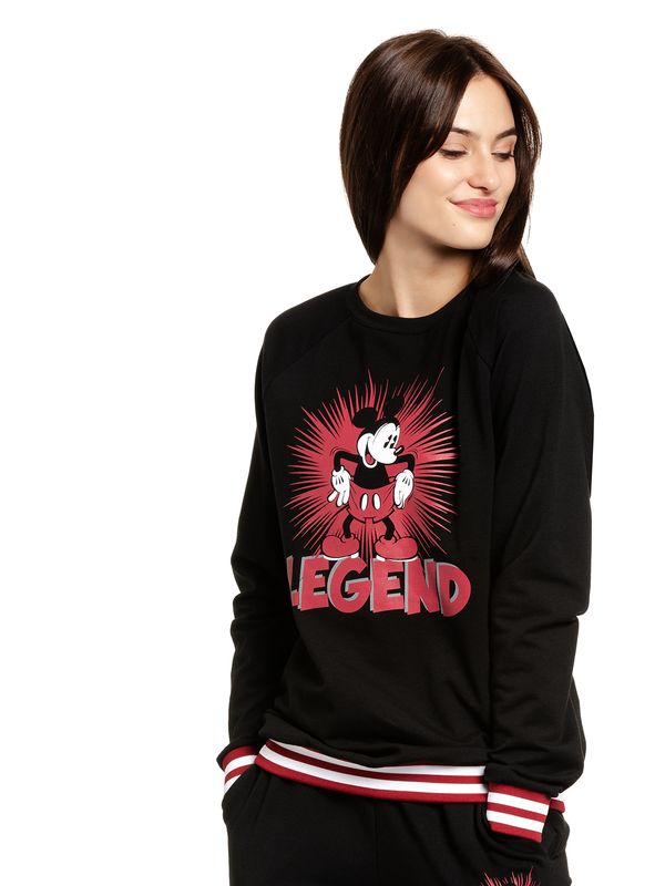 Nastrovje Potsdam Mickey & Minnie Mouse Mickey Mouse Legend Damen Sweatshirt schwarz Discount Store für neue Produkte
