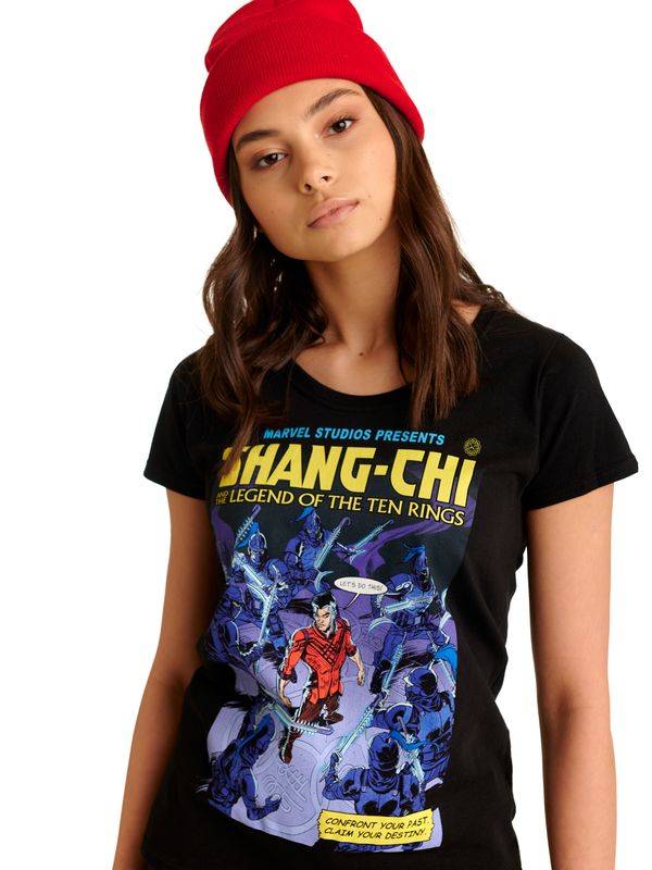 Nastrovje Potsdam Shang-Chi Comic T-Shirt Damen T-Shirt schwarz Clearance-Verkauf