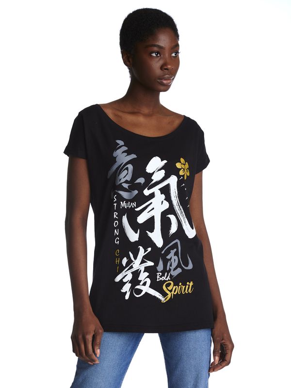 Nastrovje Potsdam Mulan Bold Spirit Damen Loose-Shirt schwarz