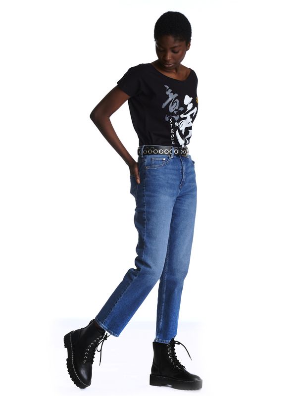 Nastrovje Potsdam Mulan Bold Spirit Damen Loose-Shirt schwarz Speichern exportieren