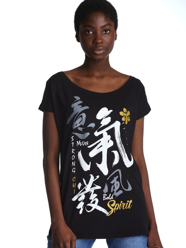 Nastrovje Potsdam Mulan Bold Spirit Damen Loose-Shirt schwarz Speichern exportieren