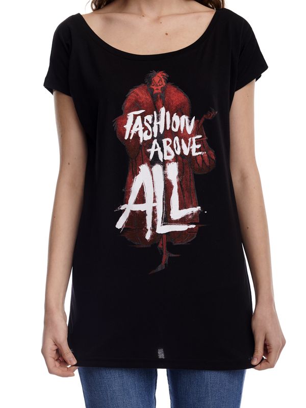 Nastrovje Potsdam Villains Fashion Above All Damen Loose-Shirt schwarz Im Verkauf