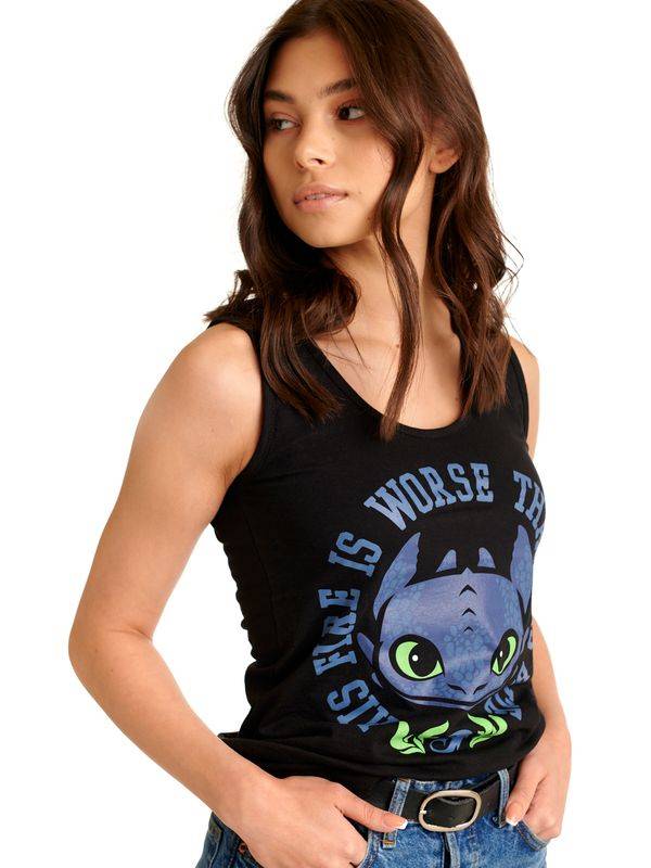 Nastrovje Potsdam Dragons, Drachenzähmen leicht gemacht Bright Eyes Damen Tanktop schwarz Rabatte dieses Monats