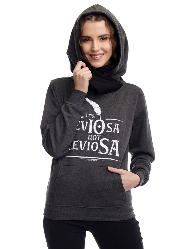 Nastrovje Potsdam Harry Potter Leviosa Damen Schalkragenpullover grau/schwarz Hotsell