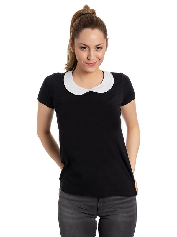 Nastrovje Potsdam Nastrovje Potsdam Sweet Collar Damen Blusenshirt schwarz