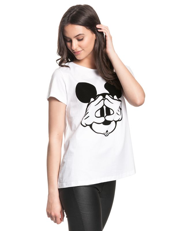 Nastrovje Potsdam Disney Mickey Mouse Hey Mickey Damen T-Shirt weiss Meist gekauft