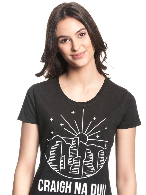Nastrovje Potsdam Outlander Damen T-Shirt schwarz Fabrik Onlineshop