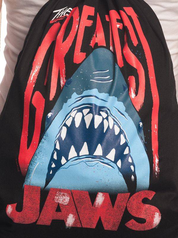 Nastrovje Potsdam Der weisse Hai The Greatest Gymbag schwarz Günstig kaufen