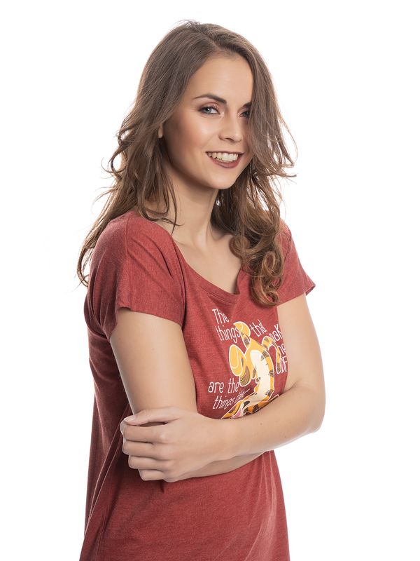 Nastrovje Potsdam Winnie the Pooh Different Damen Loose-Shirt rot meliert Exklusivangebot